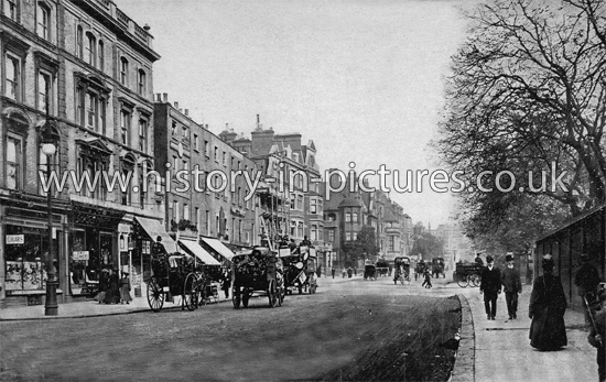 Wellington Terrace & Notting Hill Gate, London. c.1905